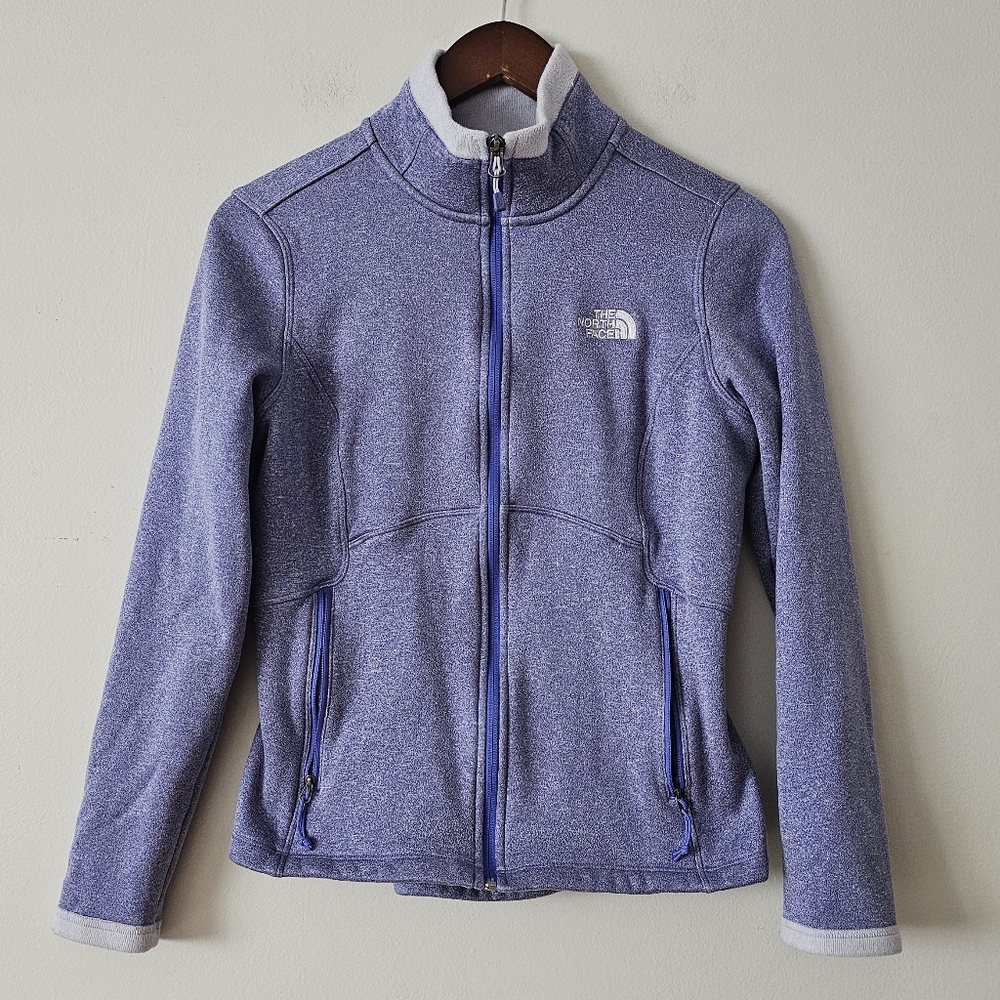 The north face fleece zip up jacket